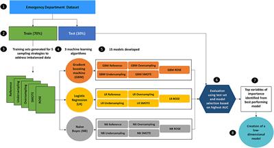 Predicting Admissions From a Paediatric Emergency Department – Protocol for Developing and Validating a Low-Dimensional Machine Learning Prediction Model